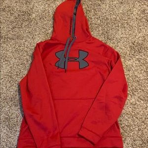 Red Under Armour sweatshirt
